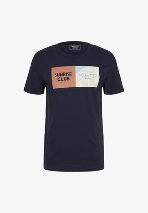 MIT MOTIV - Print T-shirt - night sky blue