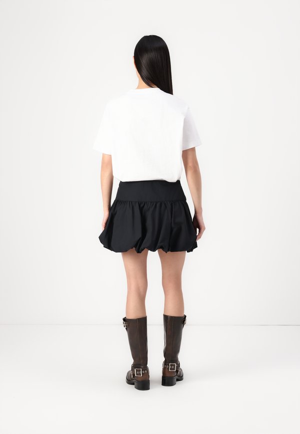 Drop-Waist Bubble Hem Mini Skort - Mini skirt3