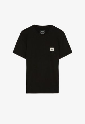 Lee, WOVEN LABEL TEE - Βασικό μπλουζάκι - black
