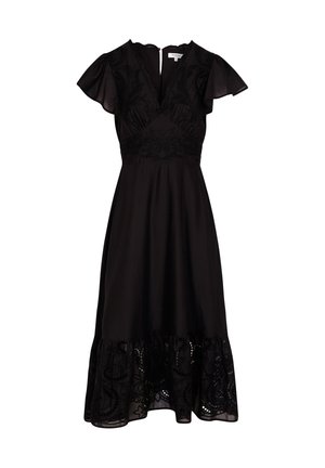 Morgan, MORGAN MORGAN LONG DRESS WITH EMBROIDERY - Hverdagskjole - noir