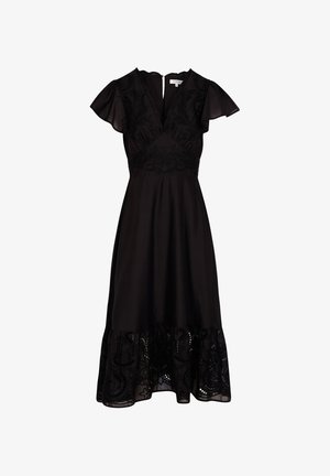 Morgan, MORGAN MORGAN LONG DRESS WITH EMBROIDERY - Hverdagskjole - noir