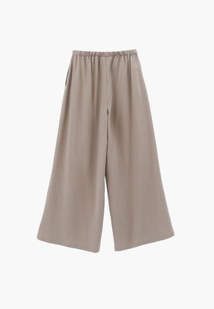 OXXO, OXXO WIDE LEG ELASTIC WOMEN TROUSERS - Stoffhose - simply taupe