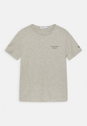 STACK LOGO TEE - Camiseta estampada - light grey heather