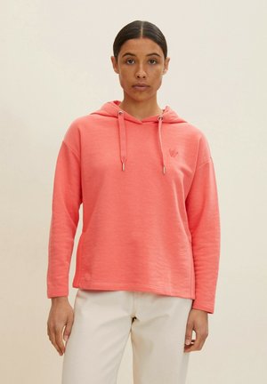 Hoodie - smooth papaya red