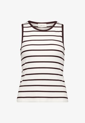 Cartoon, CARTOON MIT RUNDHALSAUSSCHNITT BASIC-TOP - Top - weiß braun