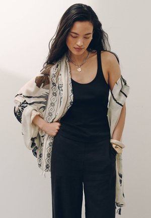 Next, PALM FOIL PRINT LIGHTWEIGHT SCARF . - Scarf - monochrome
