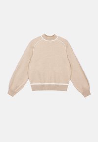 Strikkegenser - beige/ecru