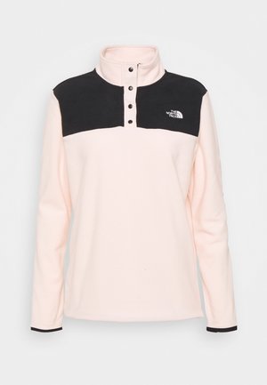 GLACIER SNAP NECK - Fleecepaita - pearl blush/black