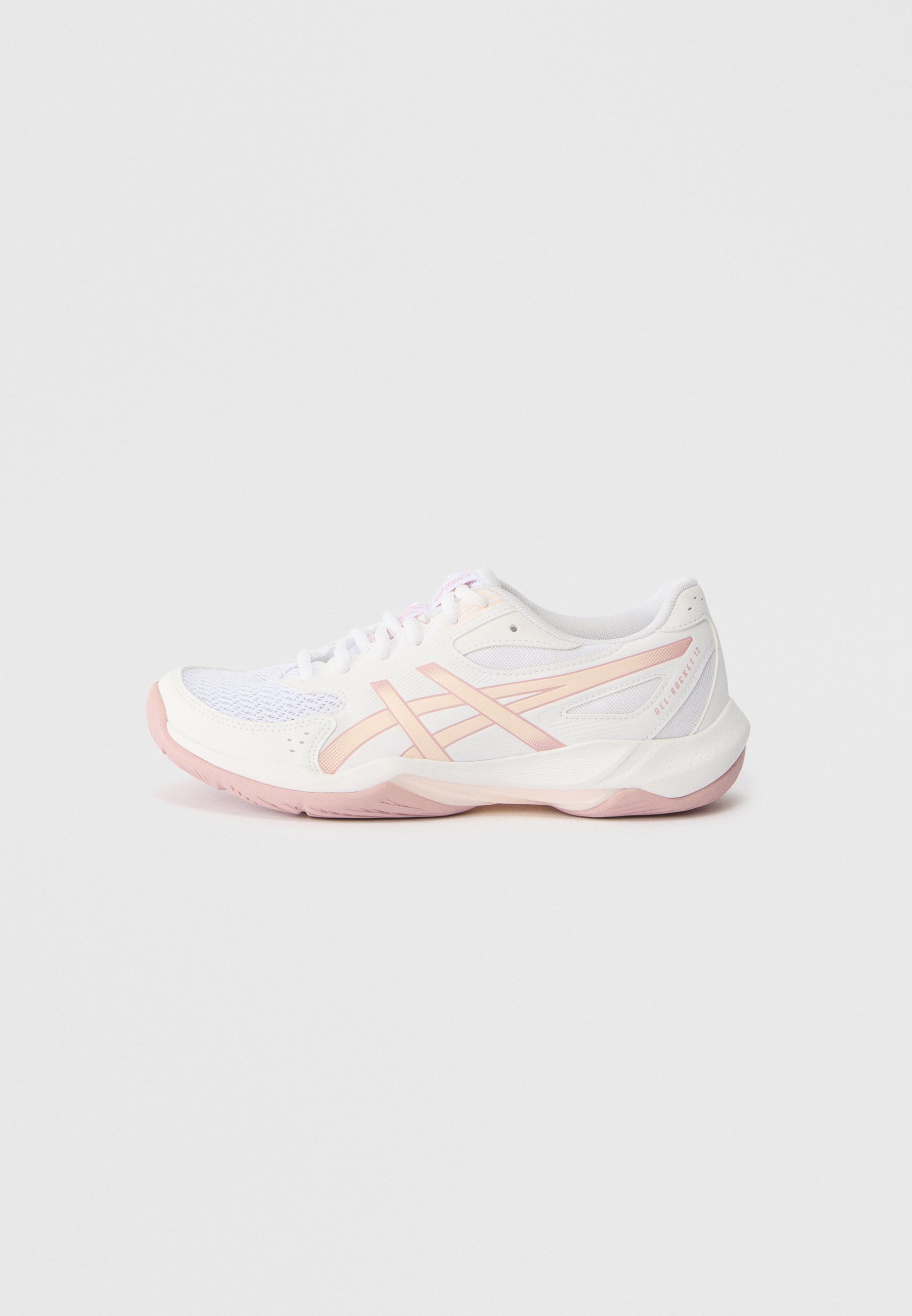 ASICS GEL ROCKET - Trail running shoes - white/pearl pink/white