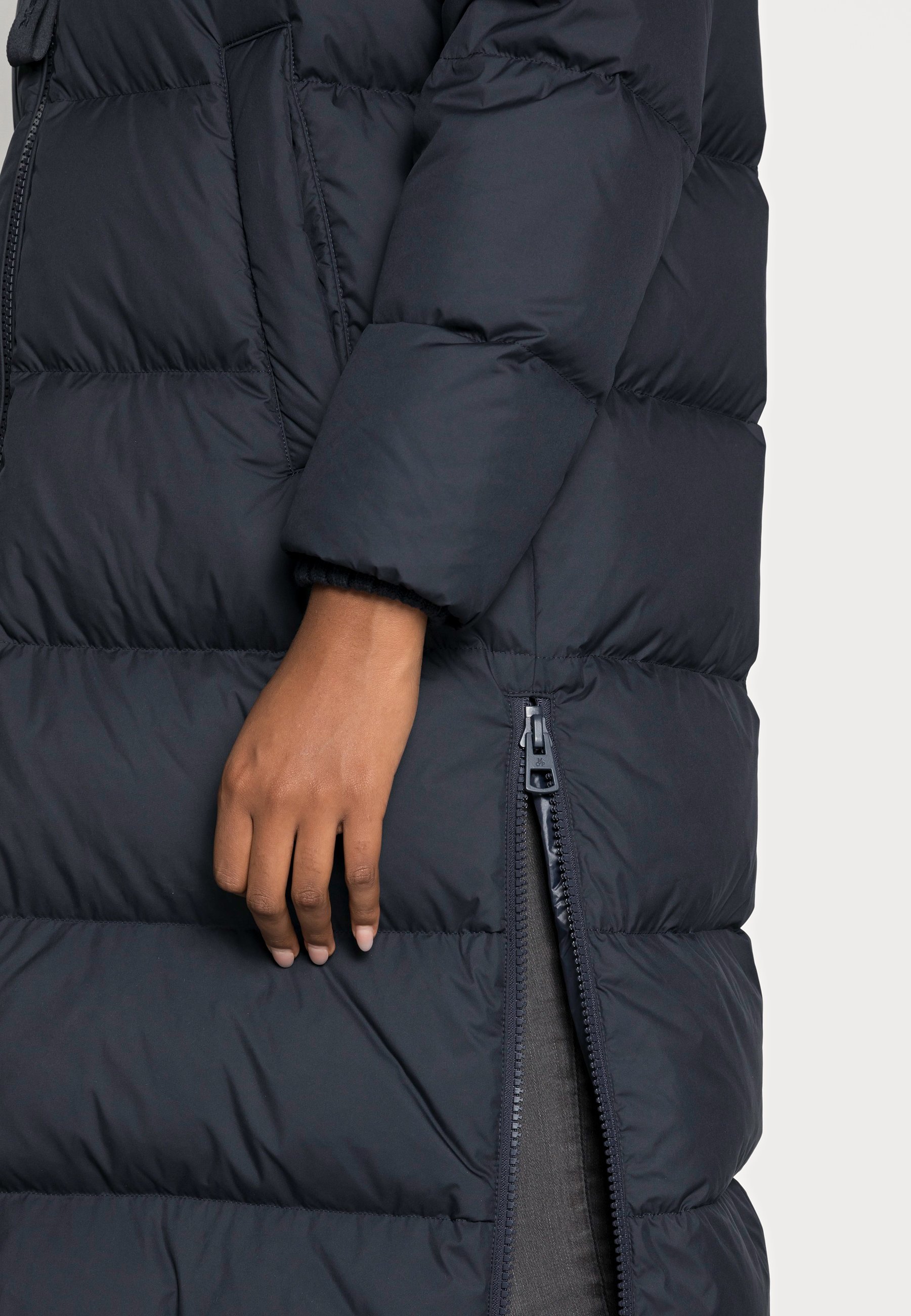 polo bubble coat with hood