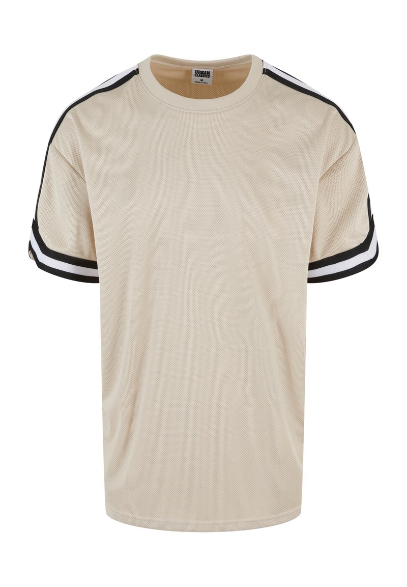 Urban Classics T-shirt print beige Urban Classics T-shirt print beige
