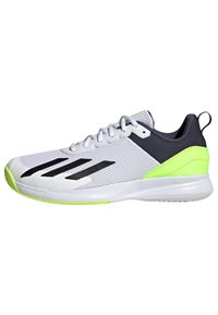 adidas Performance COURTFLASH SPEED - Kengät kaikille alustoille - cloud white   core black   lucid lemon