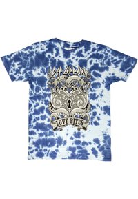 Paradiso Clothing DEF LEPPARD LOVE BITES DYE WASH - Print T-shirt - blue