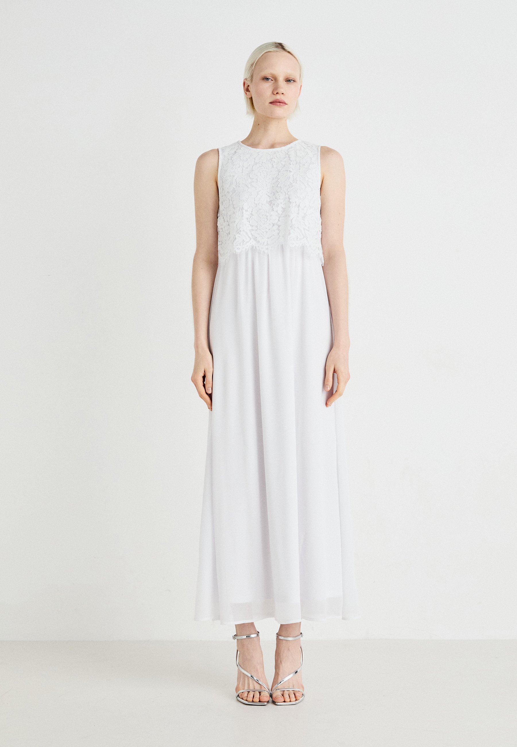 VILA VIMILINA HALTERNECK NOOS - Maxi-jurk - green milieu/lichtgroen