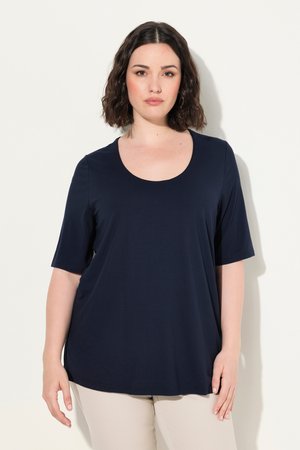 Ulla Popken, VOORKANT DUBBELLAAGS  - T-shirt basic - dark blue