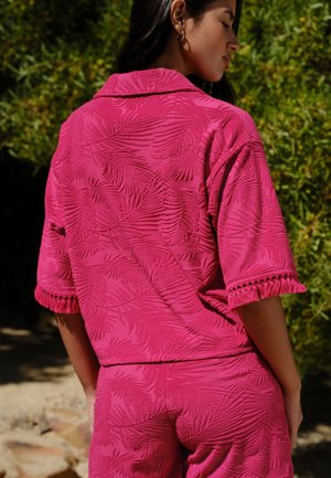 Next, PALM PATTERN - Polokošeľa - magenta pink