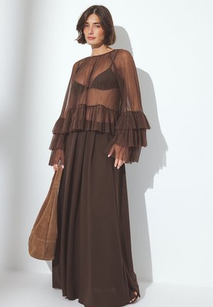 FLOUNCE SLEEVE - Blouse - brown