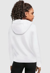 Merchcode GOOD THINGS TAKE TIME  - Felpa con cappuccio - white