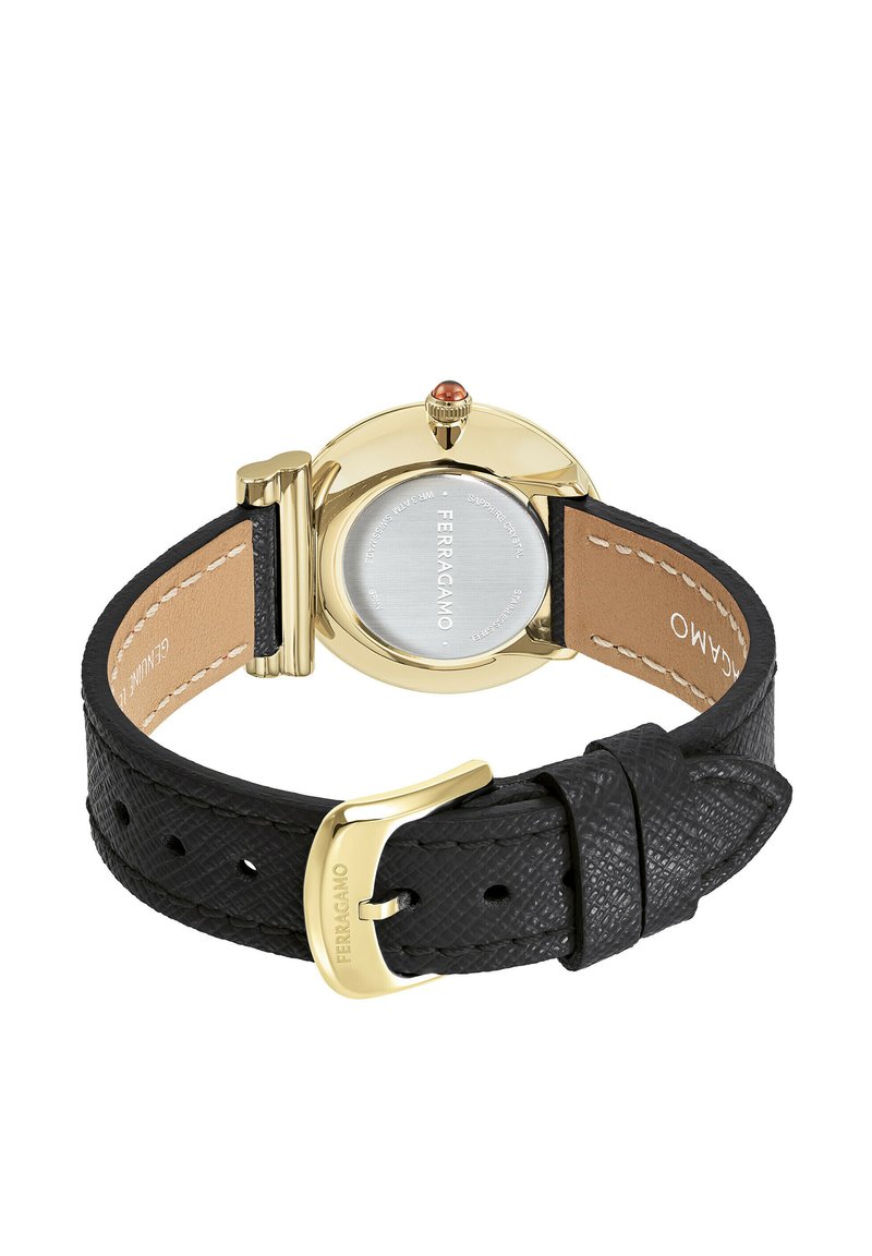 FERRAGAMO MV-GANCINI Watch black and gold coloured/black Zalando