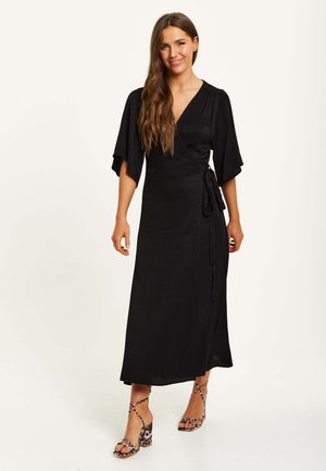 Liquorish WRAP WITH KIMONO SLEEVES - Maxi dress - black