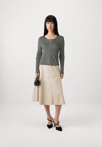 Samsøe Samsøe SONNET CARDIGAN - Casaco de malha - mid grey melange
