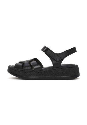Platform sandals - black