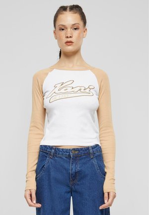 VARSITY CROP  - Langarmshirt - white sand