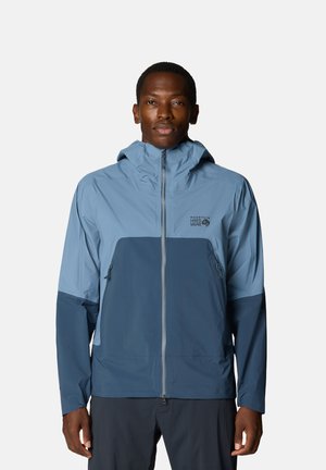 Mountain Hardwear, MOUNTAIN HARDWEAR JACKEN M CLOUD CIPHER™ HOODED JACKET - Impermeabile - moon blue adriatic blue