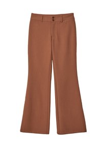 FORMAL BELL BOTTOM - Hlače - dark brown