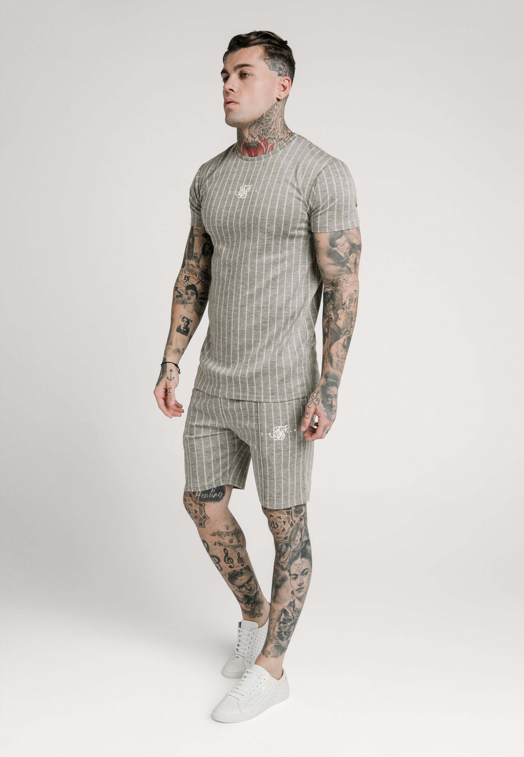 SikSilk Camiseta rotativa a rayas raglán para gimnasio, camiseta a rayas| Camisetas| - AliExpress