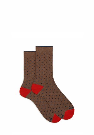 WITH POLKA DOTS - Socks - brown