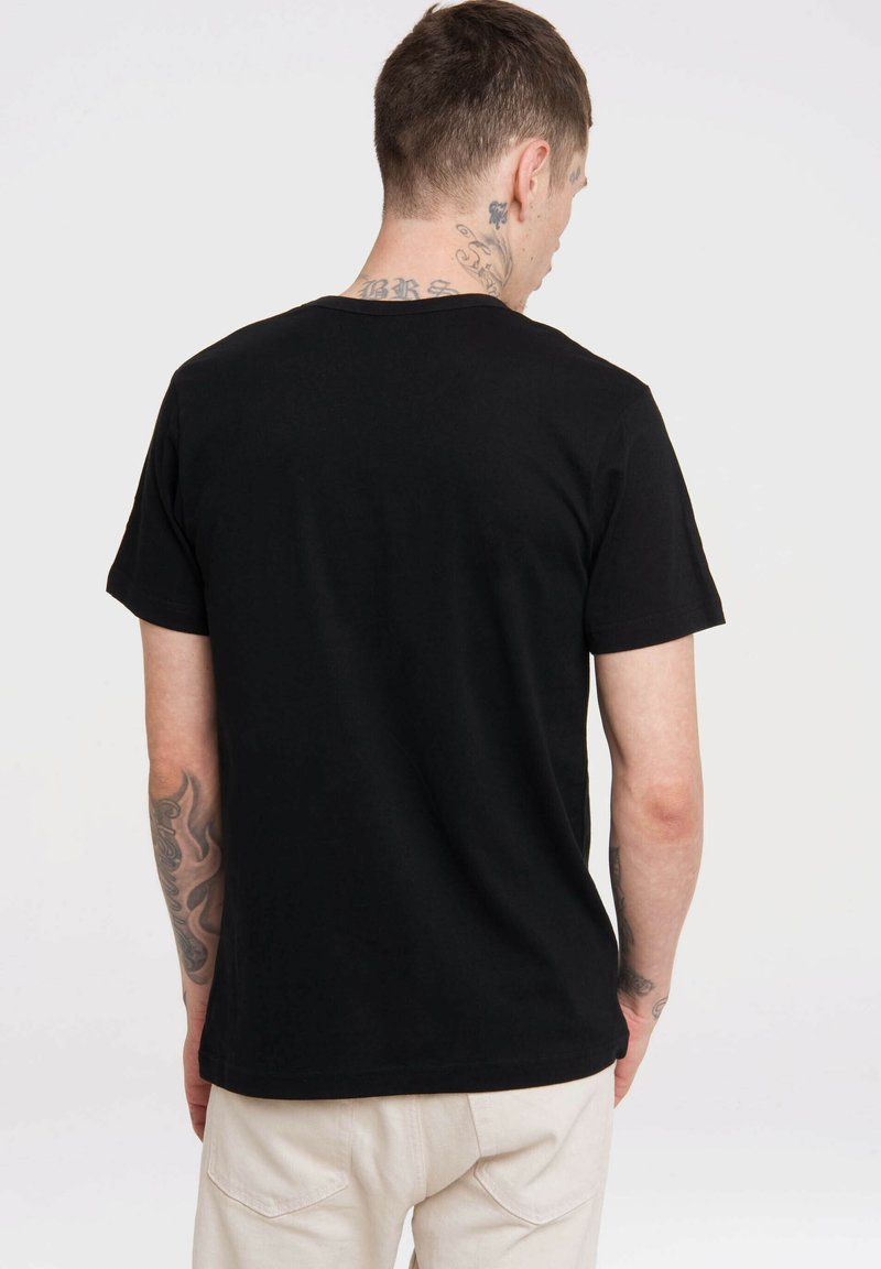 Herren T-Shirts basic | LOGOSHIRT T-Shirt print schwarz - RV12526 Herren T-Shirts basic | LOGOSHIRT T-Shirt print schwarz - RV12526