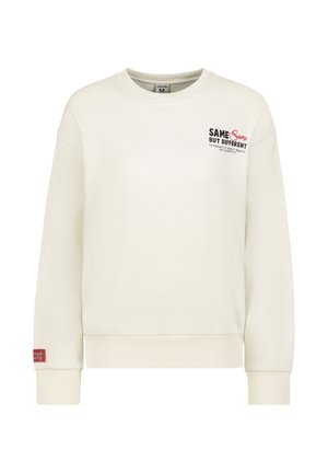 MIT KUSCHELTIERPRINT - Sweatshirt - white