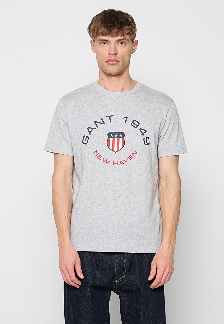 Gant T-shirt print grijs