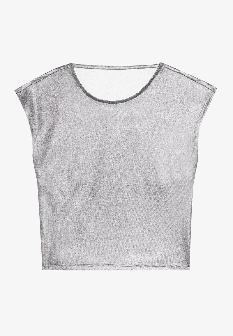 Even&Odd T-shirt basic zilverkleurig