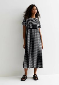 New Look STRIPE MIDI SMOCK  - Vestito casual - black pattern