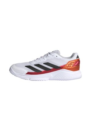 adidas Performance COURTQUICK  - Παπούτσια πάντελ - cloud white   core black   lucid orange