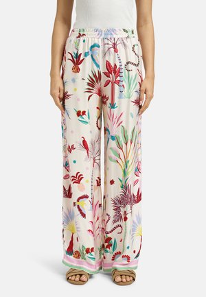 MILANO ITALY, MILANO ITALY HOSE MIT ALL OVER PRINT UND ELASTIKBUND - Trousers - sand