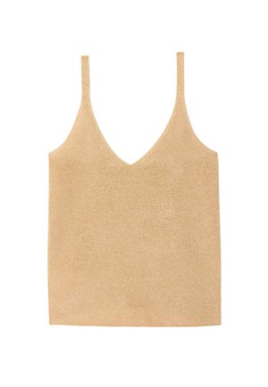 Promod, PULL-DÉBARDEUR PAILLETÉ - Débardeur - beige