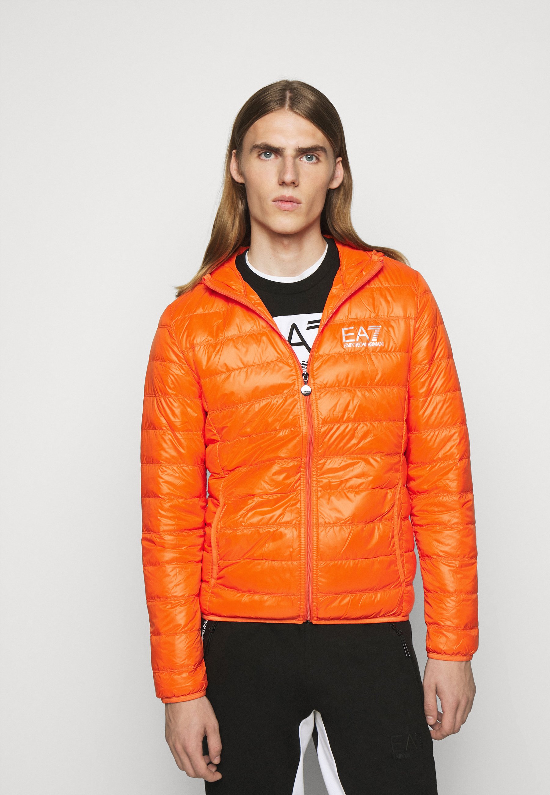 orange armani jacket