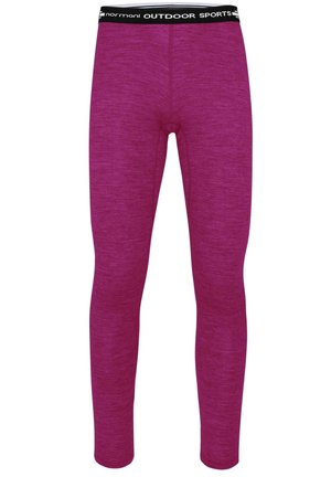 Merino Ski Thermounterhose Funktionshose aus Merinowolle - Unterhose lang - fuchsia