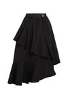 VOLUMINOUS RUFFLE SKIRT - A-Linien-Rock - black