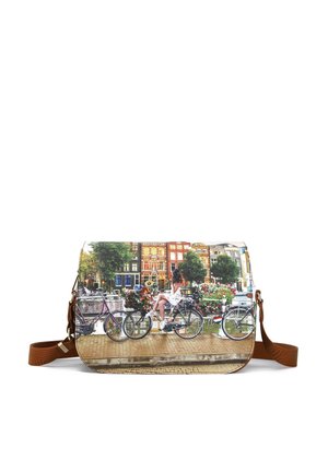 Y Not? Borsa a tracolla - flower river