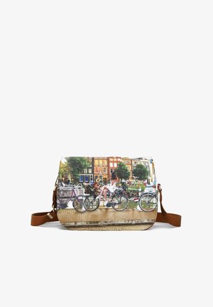 Y Not? Borsa a tracolla - flower river