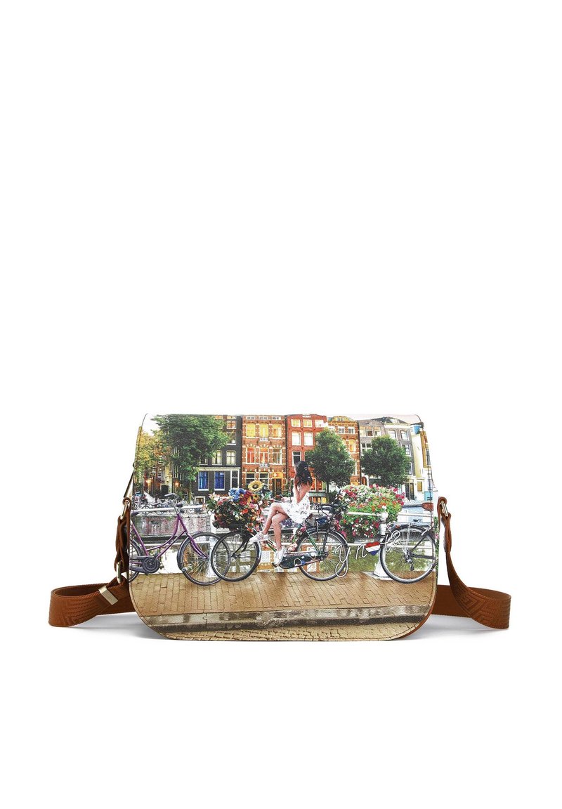 Y Not? Borsa a tracolla - flower river