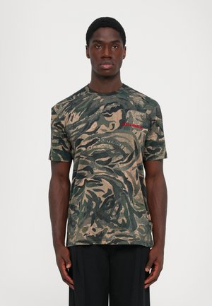 TIGER CAMO - T-shirt imprimé - military olive