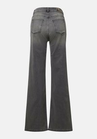 Spodnie dżinsowe o szerokich nogawkach w odcieniu wyblakłego szarego denimu. Posiadają wysoką talię, dwie tylne kieszenie oraz subtelne przeszycia. Klasyczny, swobodny krój.