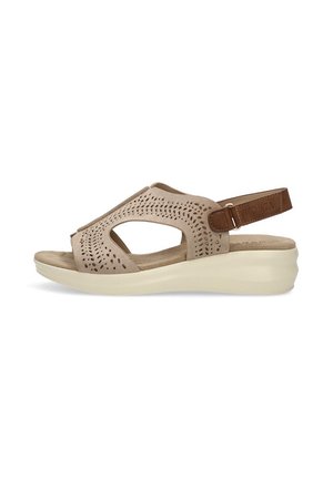 Sandalias con plataforma - beige