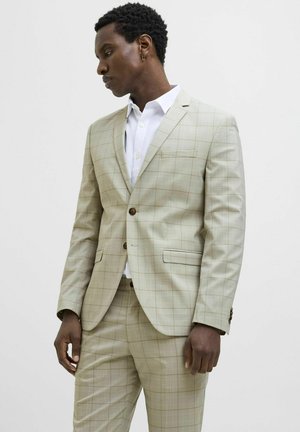 JPRFRANCO CHECK  - Kostymkavaj - aqua gray