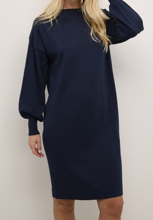 Gebreide jurk - blue